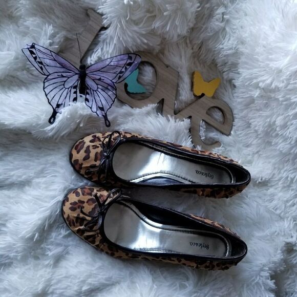 NY&Co leopard print wedges - Picture 3 of 4